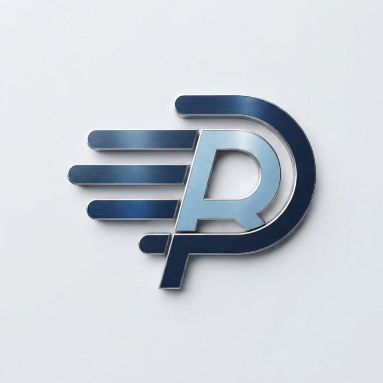 Dr. Ryan Ponton RP monogram logo in 3D